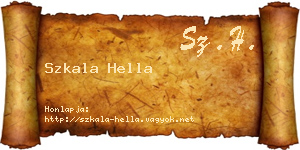 Szkala Hella névjegykártya